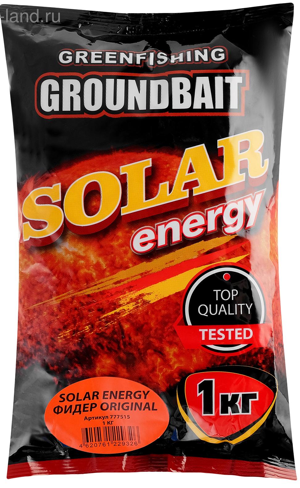 Прикормка Greenfishing Solar Energy Фидер Original, 1кг